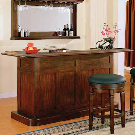 Classic Bar with Drawer and Door Storage